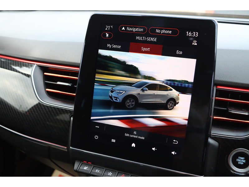 Renault 1.6 E-TECH R.S. LINE SUV 5DR PETROL HYBRID 2WD AUTO HEATED SEATS SAT NAV BLUETOOTH APPLE CARPLAY REAR CAMERA PARKING AIDS JUST 1 OWNER 61000 MILES FSH 72-74 Mitcham Road