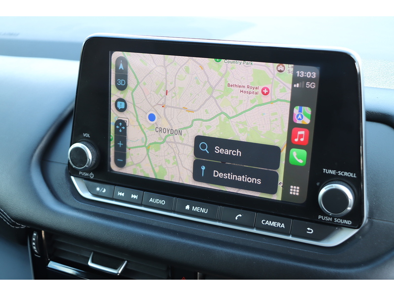 Nissan 1.3 DIG-T MHEV ACENTA PREMIUM SUV 5DR PETROL HYBRID MANUAL SAT NAV BLUETOOTH DAB STEREO APPLE CARPLAY REAR CAMERA PARKING AIDS 1 OWNER 70000 MILES FSH 72-74 Mitcham Road