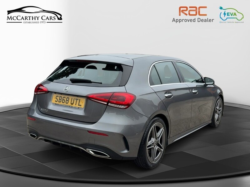 Mercedes-Benz A200 1.3 AMG LINE (PREMIUM) HATCHBACK 5DR PETROL 7G-DCT AUTO HEATED SEATS SATNAV BLUETOOTH DAB STEREO REAR CAMERA PARKING AIDS 2 OWNERS 46000 MILES SH 72-74 Mitcham Road