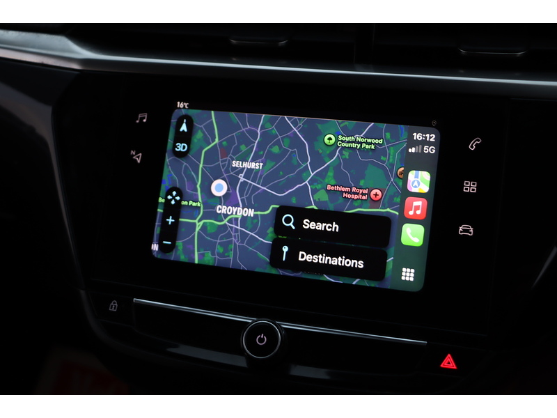 Vauxhall 1.2 ELITE HATCHBACK 5DR PETROL MANUAL HEATED SEATS SAT NAV BLUETOOTH APPLE CARPLAY REAR CAM PARKING AIDS JUST 2 OWNERS 41000 MILES FSH NO ULEZ CHARGE 72-74 Mitcham Road