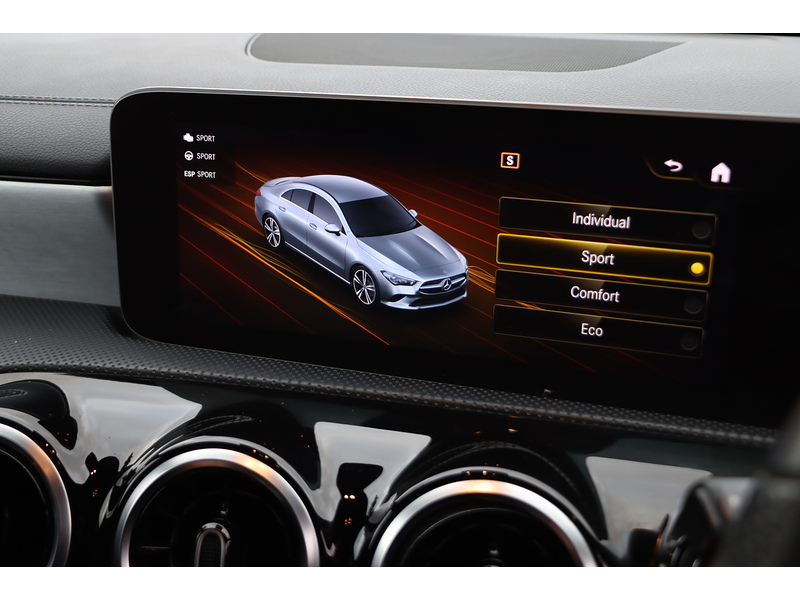 Mercedes-Benz CLA 180 1.3 AMG LINE COUPE 4DR PETROL 7G-DCT AUTO HEATED SEATS SATNAV BLUETOOTH DAB RADIO APPLE CARPLAY PARKING AIDS JUST 2 OWNERS ONLY 48000 MILES SH 72-74 Mitcham Road