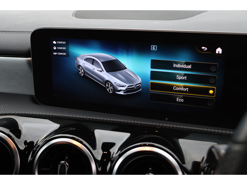 Mercedes-Benz CLA 180 1.3 AMG LINE COUPE 4DR PETROL 7G-DCT AUTO HEATED SEATS SATNAV BLUETOOTH DAB RADIO APPLE CARPLAY PARKING AIDS JUST 2 OWNERS ONLY 48000 MILES SH 72-74 Mitcham Road