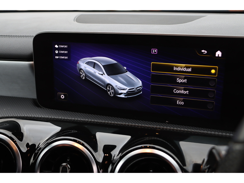 Mercedes-Benz CLA 180 1.3 AMG LINE COUPE 4DR PETROL 7G-DCT AUTO HEATED SEATS SATNAV BLUETOOTH DAB RADIO APPLE CARPLAY PARKING AIDS JUST 2 OWNERS ONLY 48000 MILES SH 72-74 Mitcham Road