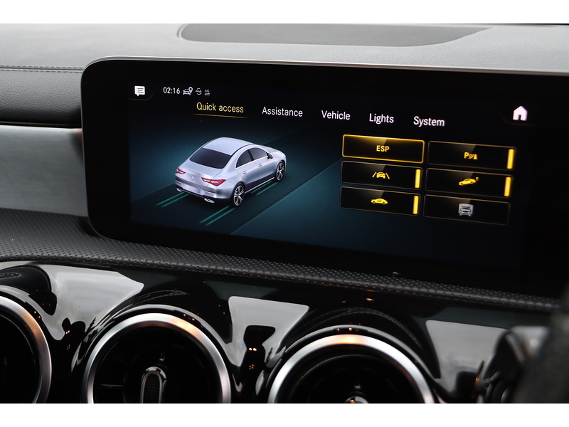 Mercedes-Benz CLA 180 1.3 AMG LINE COUPE 4DR PETROL 7G-DCT AUTO HEATED SEATS SATNAV BLUETOOTH DAB RADIO APPLE CARPLAY PARKING AIDS JUST 2 OWNERS ONLY 48000 MILES SH 72-74 Mitcham Road