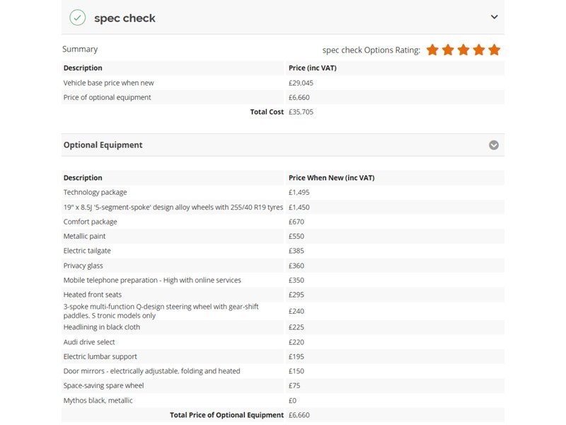 Audi 2.0 TFSI S LINE PLUS SUV 5DR PETROL S TRONIC QUATTRO AUTO HEATED SEATS SAT NAV BLUETOOTH STEREO PARKING AIDS 79000 MILES SH 5 SERVICES NO ULEZ CHARGE 72-74 Mitcham Road