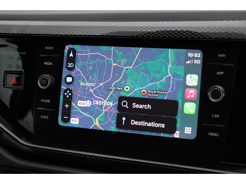 Volkswagen 1.0 TSI LIFE HATCHBACK 5DR PETROL DSG AUTO SATNAV BLUETOOTH DAB STEREO APPLE CARPLAY PARKING AIDS 1 OWNER FROM NEW ONLY 37000 MILES FSH NO ULEZ CHARGE 72-74 Mitcham Road