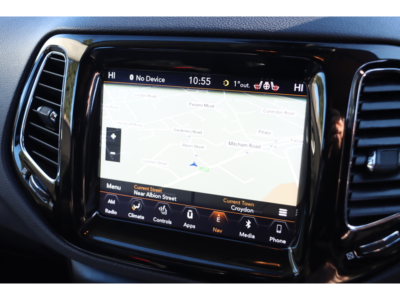 Jeep 1.4T MULTIAIRII LIMITED SUV 5DR PETROL 4WD AUTO HEATED SEATS SAT NAV BLUETOOTH APPLE CARPLAY REAR CAMERA PARKING AIDS 2 OWNERS ONLY 25000 MILES FSH 72-74 Mitcham Road