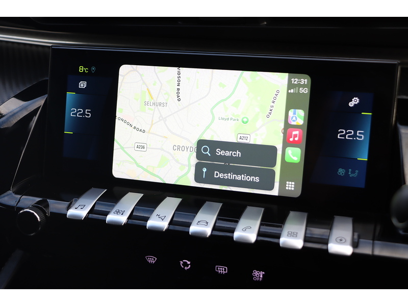 Peugeot 1.6 11.8KWH GT FASTBACK 5DR PETROL PLUG-IN HYBRID E-EAT AUTO SAT NAV BLUETOOTH DAB STEREO APPLE CARPLAY PARKING AIDS JUST 1 OWNER ONLY 64000 MILES FSH 72-74 Mitcham Road