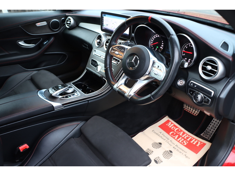 Mercedes-Benz C43 V6 AMG 3.0 COUPE 2DR PETROL G-TRONIC+ 4MATIC AUTO HEATED SEATS SAT NAV BLUETOOTH DAB STEREO APPLE CARPLAY REAR CAMERA PARKING AIDS 39000 MILES SH 72-74 Mitcham Road