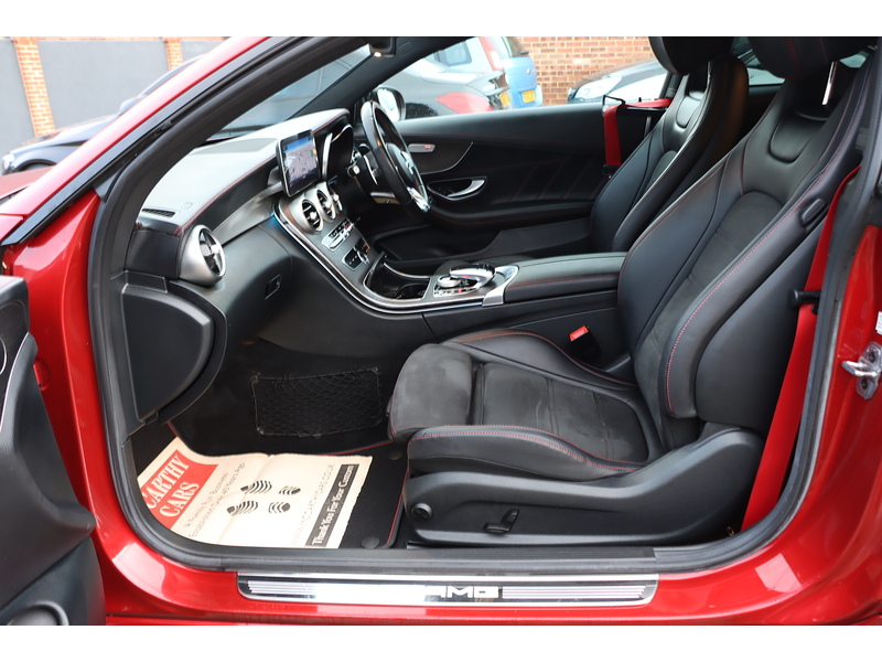 Mercedes-Benz C43 V6 AMG 3.0 COUPE 2DR PETROL G-TRONIC+ 4MATIC AUTO HEATED SEATS SAT NAV BLUETOOTH DAB STEREO APPLE CARPLAY REAR CAMERA PARKING AIDS 39000 MILES SH 72-74 Mitcham Road