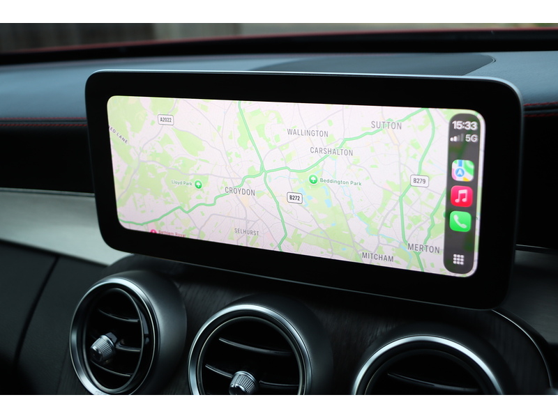 Mercedes-Benz C43 V6 AMG 3.0 COUPE 2DR PETROL G-TRONIC+ 4MATIC AUTO HEATED SEATS SAT NAV BLUETOOTH DAB STEREO APPLE CARPLAY REAR CAMERA PARKING AIDS 39000 MILES SH 72-74 Mitcham Road