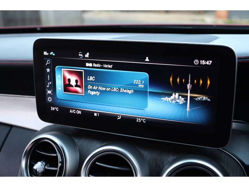 Mercedes-Benz C43 V6 AMG 3.0 COUPE 2DR PETROL G-TRONIC+ 4MATIC AUTO HEATED SEATS SAT NAV BLUETOOTH DAB STEREO APPLE CARPLAY REAR CAMERA PARKING AIDS 39000 MILES SH 72-74 Mitcham Road