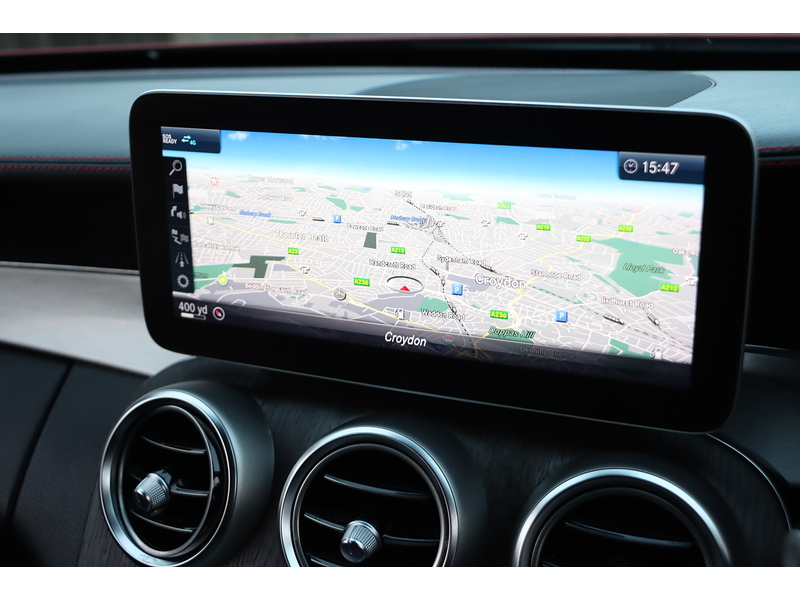 Mercedes-Benz C43 V6 AMG 3.0 COUPE 2DR PETROL G-TRONIC+ 4MATIC AUTO HEATED SEATS SAT NAV BLUETOOTH DAB STEREO APPLE CARPLAY REAR CAMERA PARKING AIDS 39000 MILES SH 72-74 Mitcham Road