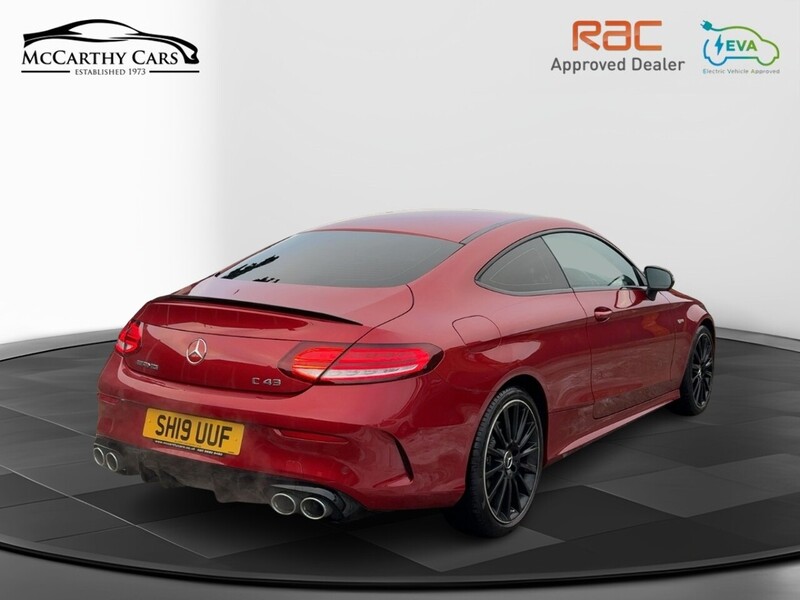 Mercedes-Benz C43 V6 AMG 3.0 COUPE 2DR PETROL G-TRONIC+ 4MATIC AUTO HEATED SEATS SAT NAV BLUETOOTH DAB STEREO APPLE CARPLAY REAR CAMERA PARKING AIDS 39000 MILES SH 72-74 Mitcham Road