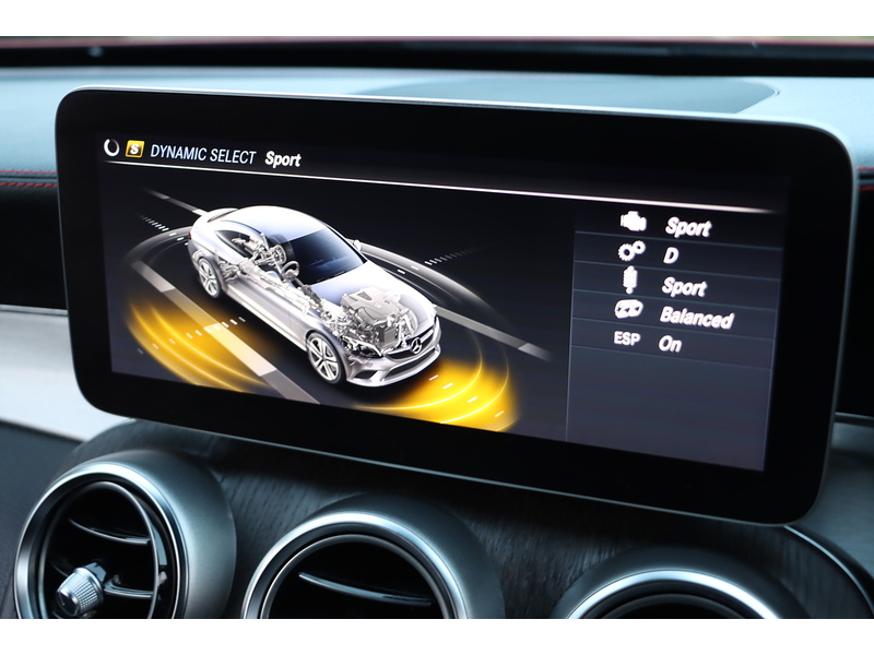 Mercedes-Benz C43 V6 AMG 3.0 COUPE 2DR PETROL G-TRONIC+ 4MATIC AUTO HEATED SEATS SAT NAV BLUETOOTH DAB STEREO APPLE CARPLAY REAR CAMERA PARKING AIDS 39000 MILES SH 72-74 Mitcham Road