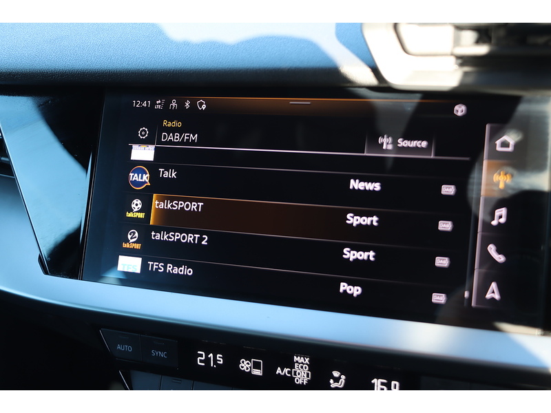 Audi 1.0 TFSI 30 SPORT SPORTBACK 5DR PETROL MANUAL SAT NAV BLUETOOTH DAB STEREO APPLE CARPLAY PARKING AIDS JUST 1 OWNER ONLY 54000 MILES FSH NO ULEZ CHARGE 72-74 Mitcham Road