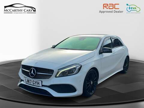 Mercedes-Benz A200 1.6 AMG LINE (PREMIUM) HATCHBACK 5DR PETROL 7G-DCT AUTO HEATED SEATS SAT NAV BLUETOOTH STEREO APPLE CARPLAY REAR CAMERA 2 OWNERS 52000 MILES FSH