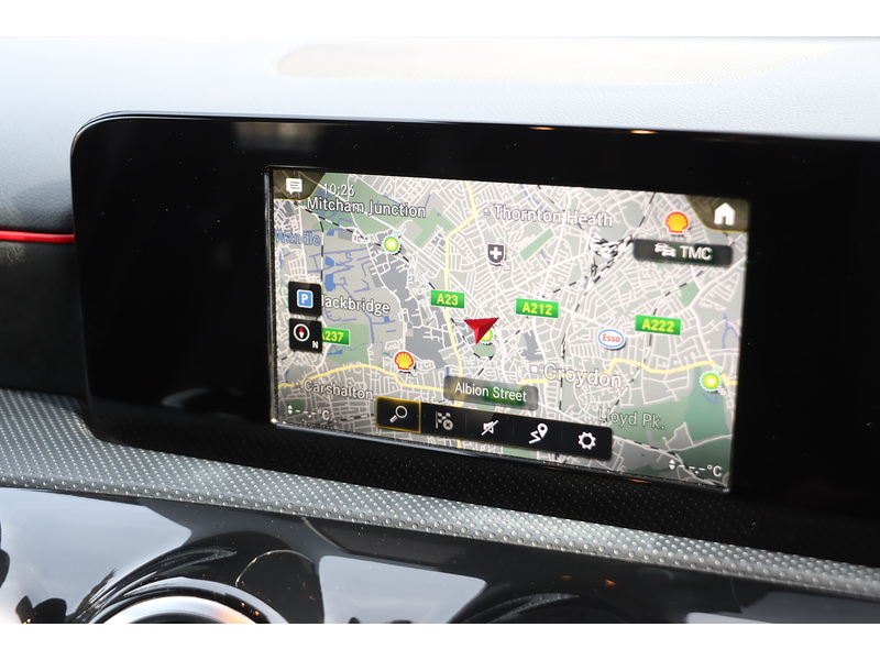 Mercedes-Benz A220 2.0 AMG LINE HATCHBACK 5DR PETROL 7G-DCT AUTO SAT NAV BLUETOOTH DAB STEREO REAR CAMERA PARKING AIDS JUST 2 OWNERS ONLY 69000 MILES FSH 6 SERVICES 72-74 Mitcham Road