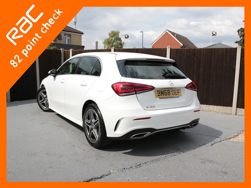 Mercedes-Benz A180 1.3 AMG LINE HATCHBACK 5DR PETROL 7G-DCT AUTO SAT NAV BLUETOOTH DAB STEREO REAR CAMERA JUST 2 OWNERS SAME OWNER FOR 3 YEARS ONLY 64000 MILES SH 72-74 Mitcham Road