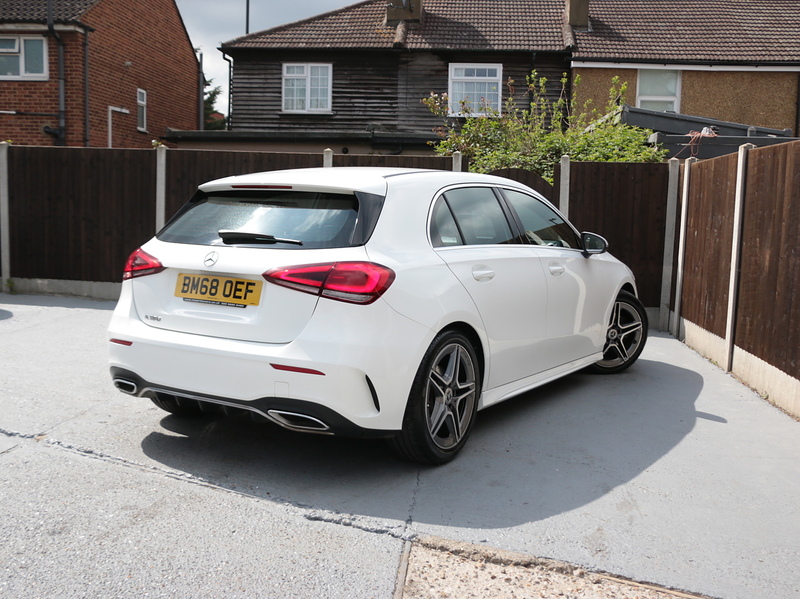 Mercedes-Benz A180 1.3 AMG LINE HATCHBACK 5DR PETROL 7G-DCT AUTO SAT NAV BLUETOOTH DAB STEREO REAR CAMERA JUST 2 OWNERS SAME OWNER FOR 3 YEARS ONLY 64000 MILES SH 72-74 Mitcham Road