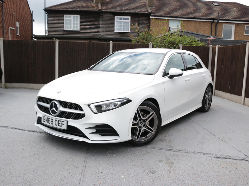 Mercedes-Benz A180 1.3 AMG LINE HATCHBACK 5DR PETROL 7G-DCT AUTO SAT NAV BLUETOOTH DAB STEREO REAR CAMERA JUST 2 OWNERS SAME OWNER FOR 3 YEARS ONLY 64000 MILES SH 72-74 Mitcham Road