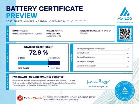 Mitsubishi 2.4H TWINMOTOR 13.8KWH EXCEED SUV 5DR PETROL PLUG-IN HYBRID CVT 4WD AUTO HEATED SEATS SAT NAV BLUETOOTH APPLE CARPLAY REAR CAM 2 OWNERS 42000 MILES SH