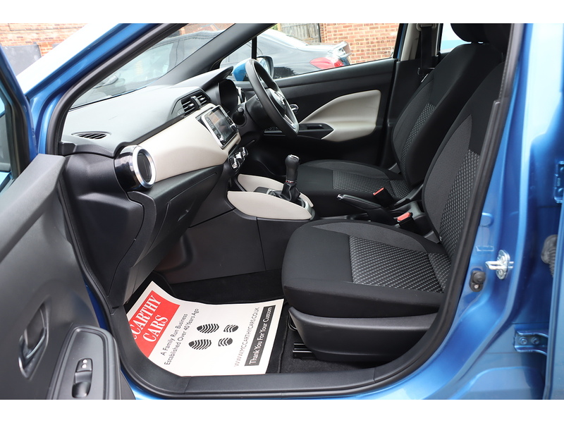 Nissan 1.0 IG ACENTA HATCHBACK 5DR PETROL MANUAL SATNAV BLUETOOTH DAB STEREO APPLE CARPLAY AIR CON PARKING AIDS JUST 2 OWNERS ONLY 52000 MILES FSH 6 SERVICES 72-74 Mitcham Road