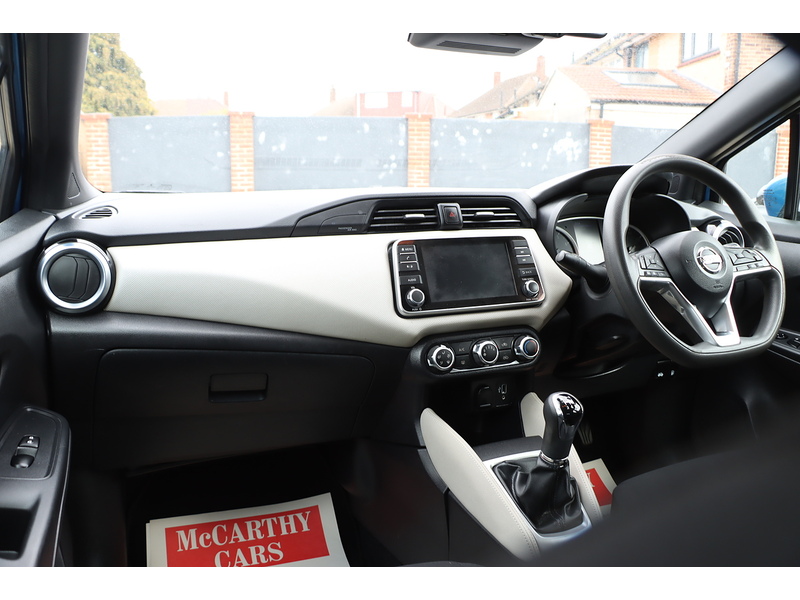 Nissan 1.0 IG ACENTA HATCHBACK 5DR PETROL MANUAL SATNAV BLUETOOTH DAB STEREO APPLE CARPLAY AIR CON PARKING AIDS JUST 2 OWNERS ONLY 52000 MILES FSH 6 SERVICES 72-74 Mitcham Road