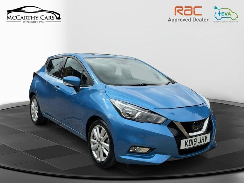 Nissan 1.0 IG ACENTA HATCHBACK 5DR PETROL MANUAL SATNAV BLUETOOTH DAB STEREO APPLE CARPLAY AIR CON PARKING AIDS JUST 2 OWNERS ONLY 52000 MILES FSH 6 SERVICES 72-74 Mitcham Road