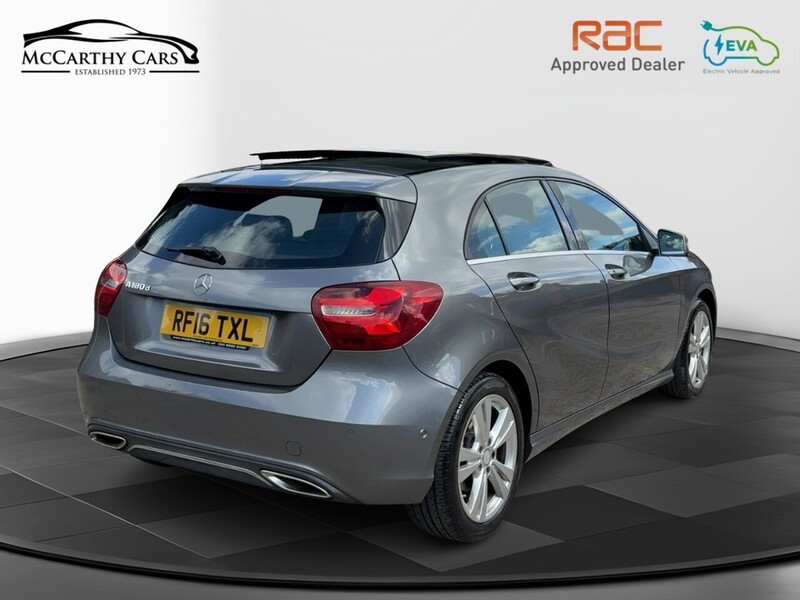 Mercedes-Benz A180D 1.5 SPORT (PREMIUM PLUS) HATCHBACK 5DR DIESEL 7G-DCT AUTO PAN ROOF HEATED SEATS SAT NAV APPLE CARPLAY REAR CAMERA 43000 MILES SH JUST £20 TO TAX 72-74 Mitcham Road