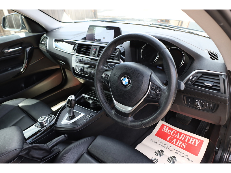 BMW 218I 1.5 SPORT COUPE 2DR PETROL AUTO HEATED SEATS SAT NAV BLUETOOTH DAB STEREO PARKING AIDS 1 OWNER FROM NEW 80000 MILES FSH 6 SERVICES NO ULEZ CHARGE 72-74 Mitcham Road