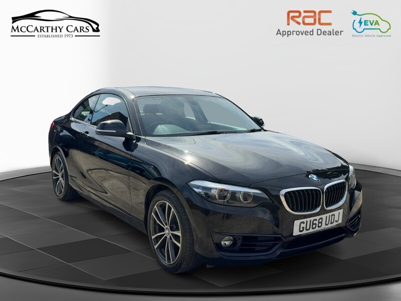 BMW 218I 1.5 SPORT COUPE 2DR PETROL AUTO HEATED SEATS SAT NAV BLUETOOTH DAB STEREO PARKING AIDS 1 OWNER FROM NEW 80000 MILES FSH 6 SERVICES NO ULEZ CHARGE 72-74 Mitcham Road