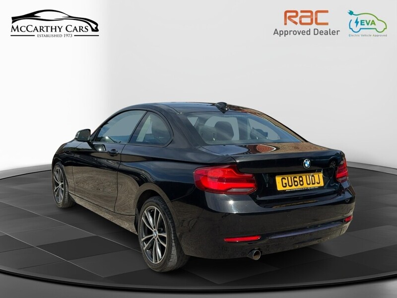 BMW 218I 1.5 SPORT COUPE 2DR PETROL AUTO HEATED SEATS SAT NAV BLUETOOTH DAB STEREO PARKING AIDS 1 OWNER FROM NEW 80000 MILES FSH 6 SERVICES NO ULEZ CHARGE 72-74 Mitcham Road