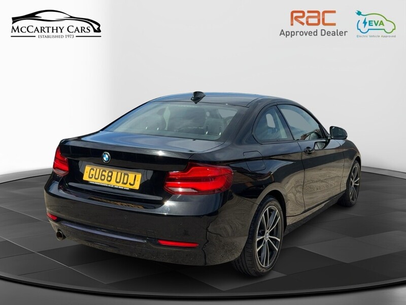 BMW 218I 1.5 SPORT COUPE 2DR PETROL AUTO HEATED SEATS SAT NAV BLUETOOTH DAB STEREO PARKING AIDS 1 OWNER FROM NEW 80000 MILES FSH 6 SERVICES NO ULEZ CHARGE 72-74 Mitcham Road