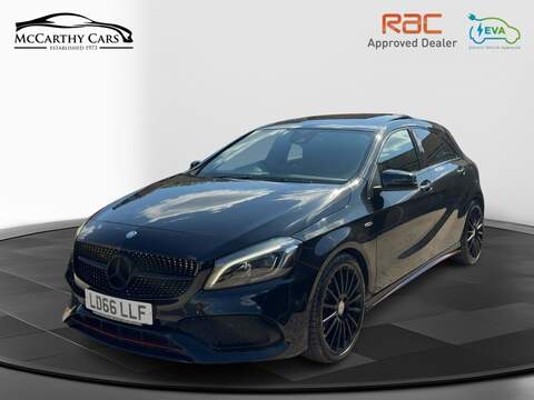 Mercedes-Benz A250 2.0 AMG (PREMIUM) HATCHBACK 5DR PETROL 7G-DCT AUTO SUNROOF HEATED SEATS SAT NAV BLUETOOTH DAB STEREO REAR CAMERA WITH PARKING AIDS 85000 MILES SH