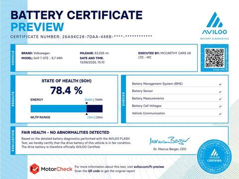 Volkswagen 1.4 TSI 8.7KWH GTE ADVANCE HATCHBACK 5DR PETROL PLUG-IN HYBRID DSG AUTO HEATED SEATS SAT NAV BLUETOOTH STEREO PARKING AIDS 62000 MILES FSH 8 SERVICES