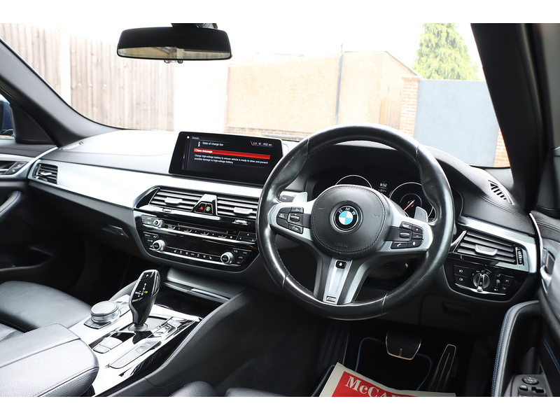 BMW 530E 2.0 9.2KWH M SPORT SALOON 4DR PETROL PLUG-IN HYBRID AUTO HEATED SEATS SAT NAV BLUETOOTH DAB STEREO APPLE CARPLAY REAR CAMERA ONLY 55000 MILES FSH 72-74 Mitcham Road