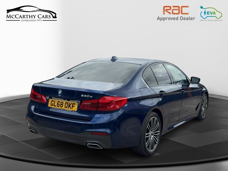 BMW 530E 2.0 9.2KWH M SPORT SALOON 4DR PETROL PLUG-IN HYBRID AUTO HEATED SEATS SAT NAV BLUETOOTH DAB STEREO APPLE CARPLAY REAR CAMERA ONLY 55000 MILES FSH 72-74 Mitcham Road