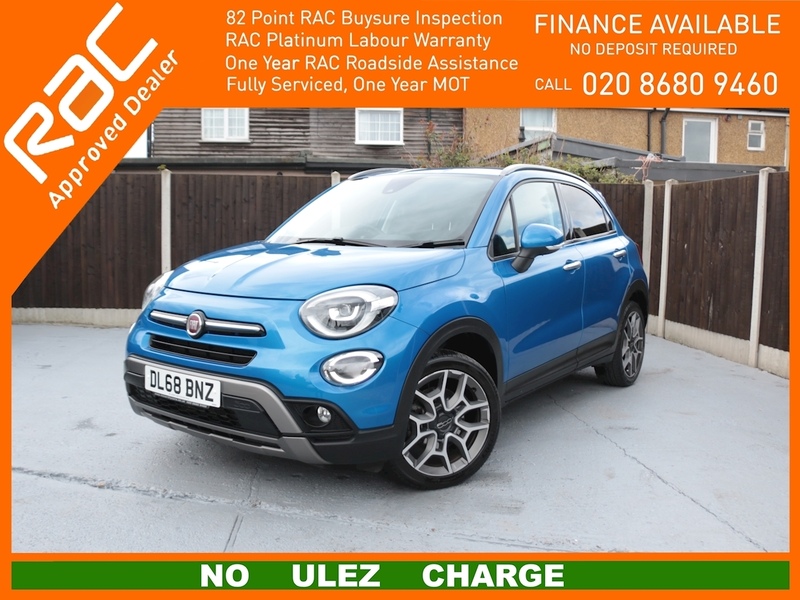 Fiat 1.3 FIREFLY TURBO MULTIAIR CROSS PLUS SUV 5DR PETROL DCT AUTO SATNAV BLUETOOTH DAB STEREO APPLE CARPLAY REAR CAM PARKING AIDS 2 OWNERS 45000 MILES FSH 72-74 Mitcham Road