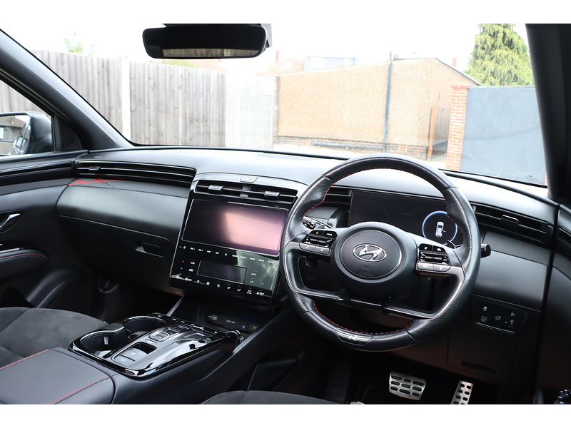 Hyundai 1.6 H T-GDI N LINE S SUV 5DR PETROL HYBRID AUTO SUNROOF HEATED SEATS SAT NAV BLUETOOTH APPLE CARPLAY REAR CAMERA PARKING AIDS 1 OWNER 64000 MILES FSH 72-74 Mitcham Road