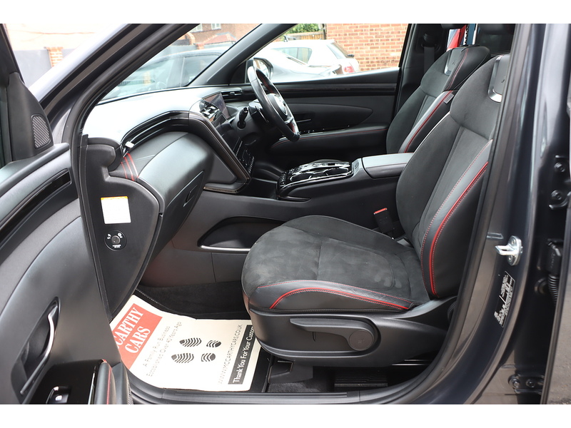 Hyundai 1.6 H T-GDI N LINE S SUV 5DR PETROL HYBRID AUTO SUNROOF HEATED SEATS SAT NAV BLUETOOTH APPLE CARPLAY REAR CAMERA PARKING AIDS 1 OWNER 64000 MILES FSH 72-74 Mitcham Road