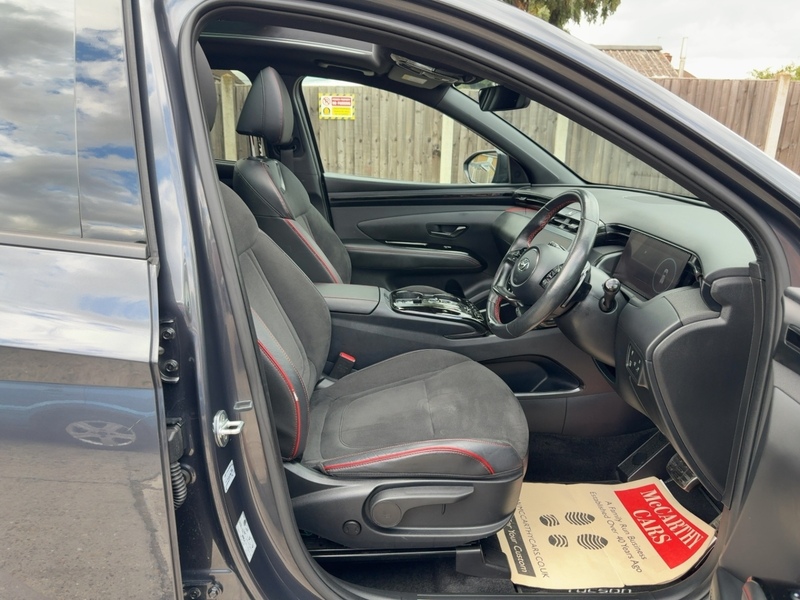 Hyundai 1.6 H T-GDI N LINE S SUV 5DR PETROL HYBRID AUTO SUNROOF HEATED SEATS SAT NAV BLUETOOTH APPLE CARPLAY REAR CAMERA PARKING AIDS 1 OWNER 64000 MILES FSH 72-74 Mitcham Road