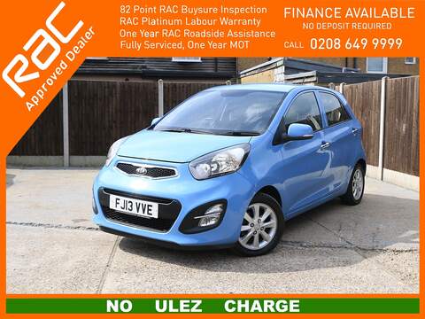 Kia 1.25 2 HATCHBACK 5DR PETROL AUTO BLUETOOTH AUX/USB INPUT AIR CON SAME LADY OWNER FOR 3 YEARS ONLY 60000 MILES SH NO ULEZ CHARGE