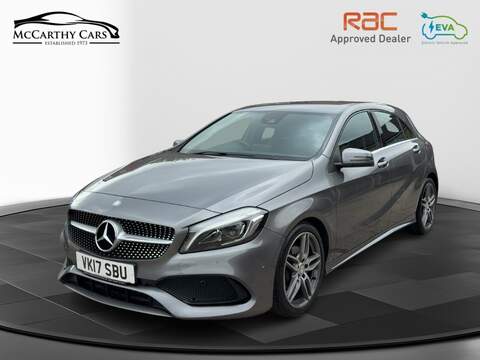Mercedes-Benz A180 1.6 AMG LINE (PREMIUM) HATCHBACK 5DR PETROL 7G-DCT AUTO HEATED SEATS SATNAV BLUETOOTH APPLE CARPLAY REAR CAM PARKING AIDS 2 OWNERS 71000 MILES SH