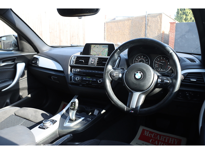 BMW 118I 1.5 M SPORT HATCHBACK 5DR PETROL AUTO SAT NAV BLUETOOTH DAB STEREO AIR CON PARKING AIDS JUST 1 OWNER FROM NEW ONLY 66000 MILES FSH NO ULEZ CHARGE 72-74 Mitcham Road