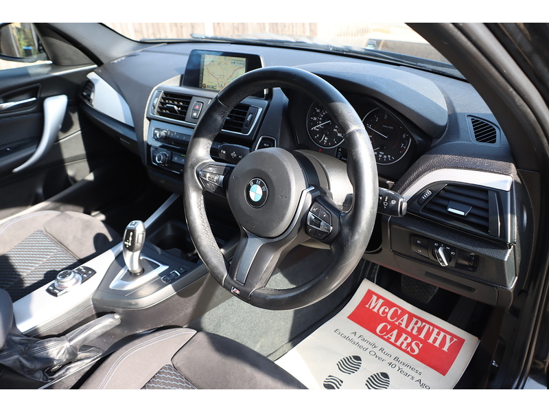 BMW 118I 1.5 M SPORT HATCHBACK 5DR PETROL AUTO SAT NAV BLUETOOTH DAB STEREO AIR CON PARKING AIDS JUST 1 OWNER FROM NEW ONLY 66000 MILES FSH NO ULEZ CHARGE 72-74 Mitcham Road