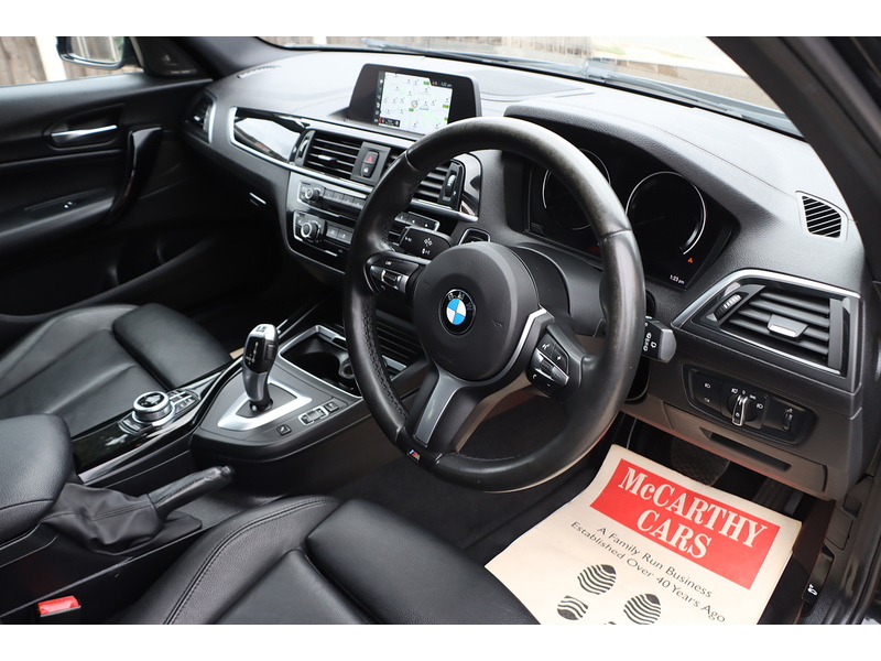 BMW 118I 1.5 M SPORT SHADOW EDITION HATCHBACK 5DR PETROL AUTO HEATED SEATS SAT NAV BLUETOOTH DAB STEREO PARKING AIDS SAME OWNER FOR 4 YEARS 47000 MILES SH 72-74 Mitcham Road