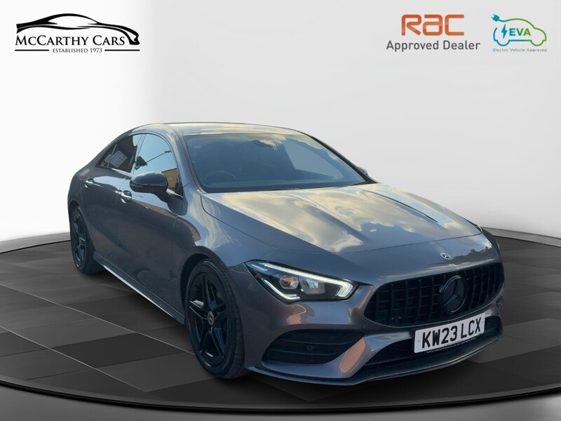Mercedes-Benz CLA180H 1.3 MHEV AMG LINE (PREMIUM) COUPE 4DR PETROL HYBRID 7G-DCT AUTO HEATED SEATS SATNAV BLUTOOTH APPLE CARPLAY REAR CAMERA 2 OWNERS 66000 MILES SH 72-74 Mitcham Road