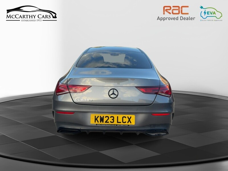Mercedes-Benz CLA180H 1.3 MHEV AMG LINE (PREMIUM) COUPE 4DR PETROL HYBRID 7G-DCT AUTO HEATED SEATS SATNAV BLUTOOTH APPLE CARPLAY REAR CAMERA 2 OWNERS 66000 MILES SH 72-74 Mitcham Road